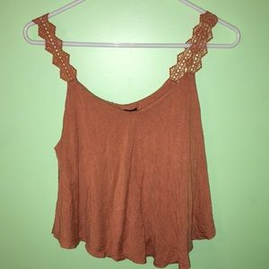 Orange crop top